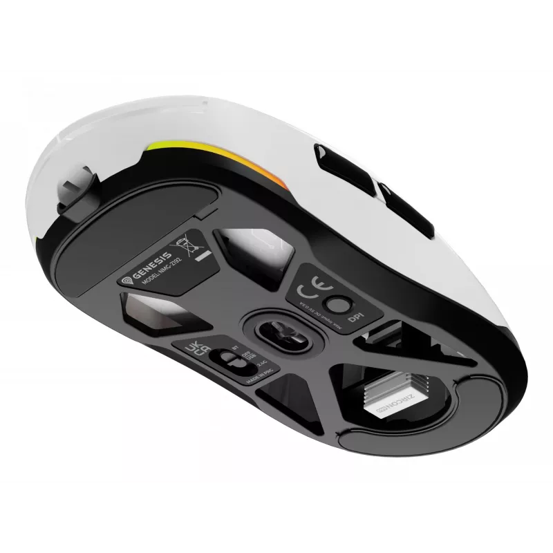 GENESIS Zircon 660 mouse gaming per destrorsi RF wireless + Bluetooth + USB Type-A ottico 12000 DPI