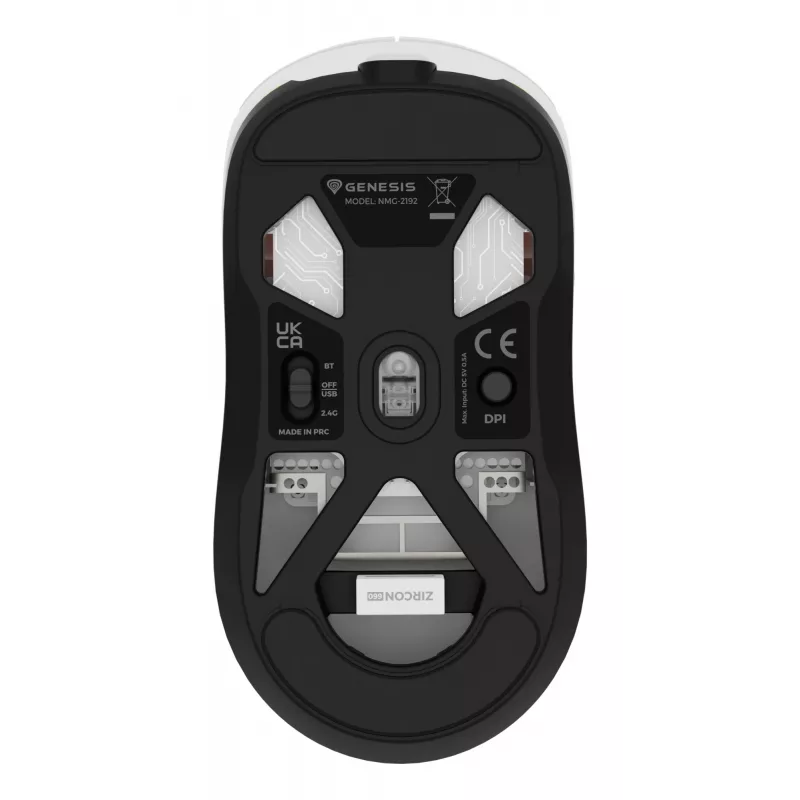 GENESIS Zircon 660 mouse gaming per destrorsi RF wireless + Bluetooth + USB Type-A ottico 12000 DPI