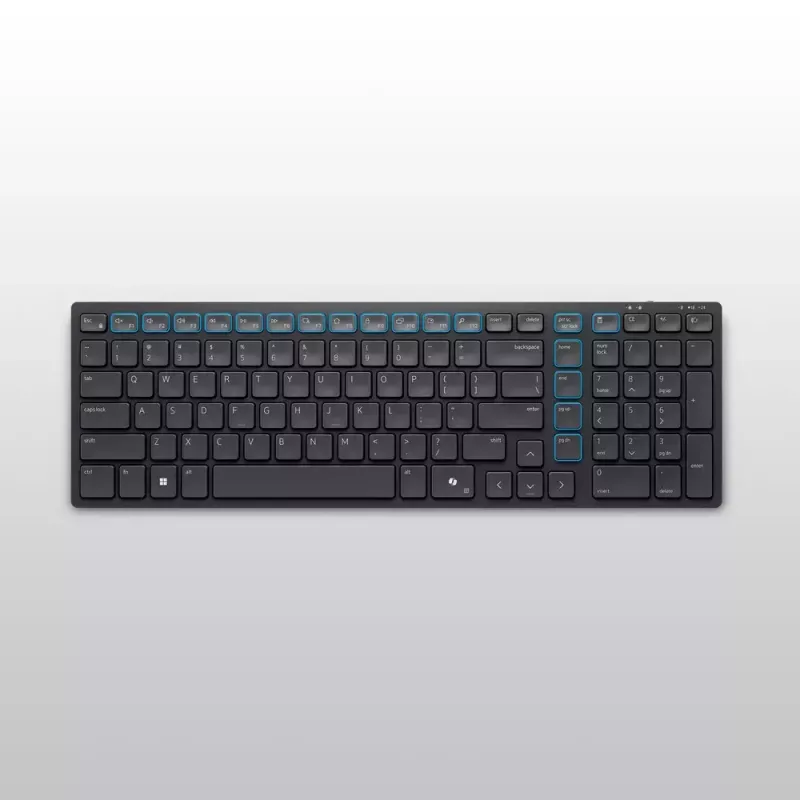DELL KM555 tastiera silenziosa mouse incluso universale RF wireless + Bluetooth QWERTY US International nero