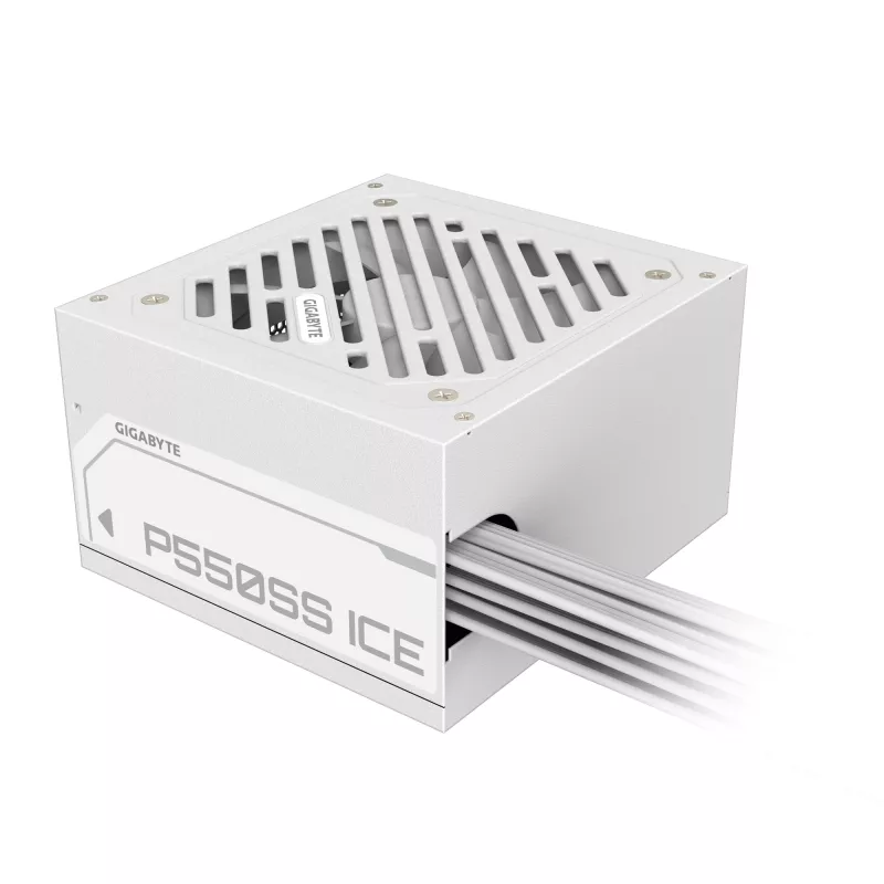 GIGABYTE P550SS ICE alimentatore - PCIe 5.0, 80 PLUS Silver, ventola 120mm, compatibile ATX 3.0, spina EU