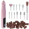 Set punte per manicure e pedicure Adler AD 2181 - 5 livelli di potenza, rosa
