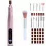 Set punte per manicure e pedicure Adler AD 2181 - 5 livelli di potenza, rosa