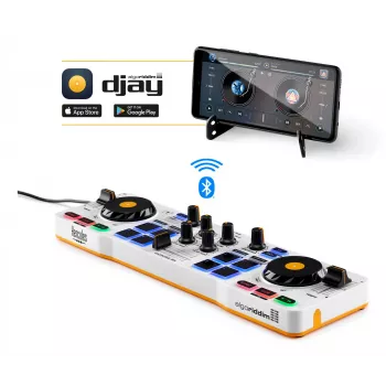 Hercules 4780921 controller DJ 2 canali nero, bianco, giallo