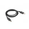 Cavo LANBERG DisplayPort M/M 19 Pin V1.2 4k 1,8 m nero