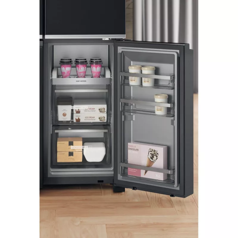 Frigorifero side-by-side Whirlpool WQ9I FO2BX EF a libera installazione 592 L nero
