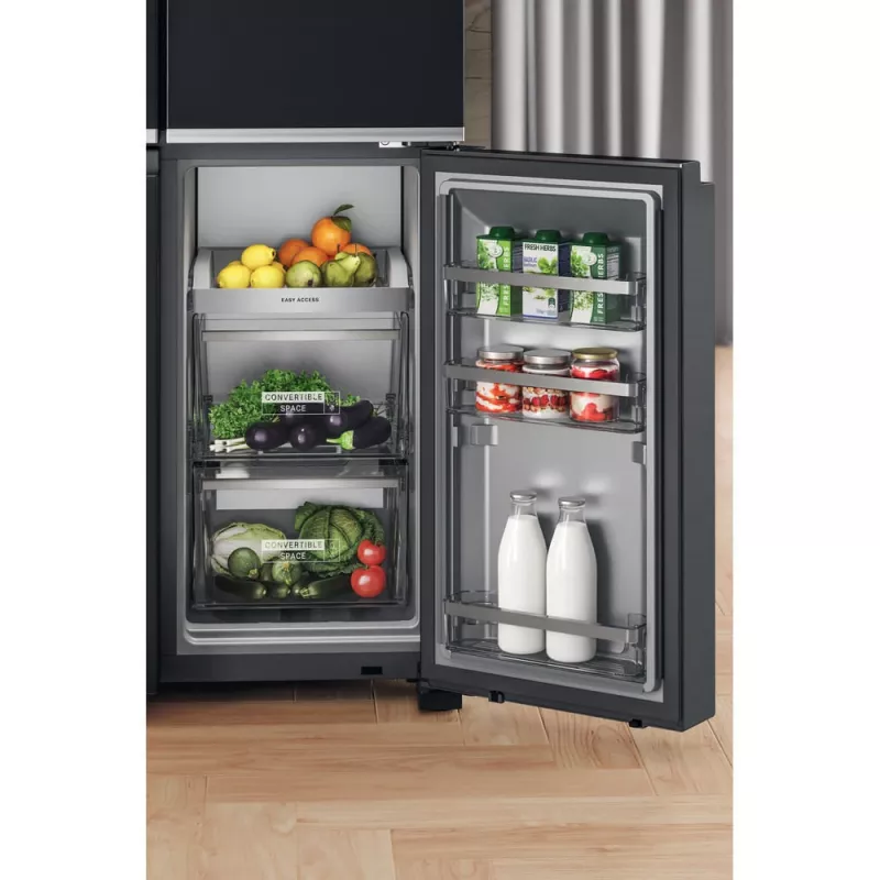 Frigorifero side-by-side Whirlpool WQ9I FO2BX EF a libera installazione 592 L nero