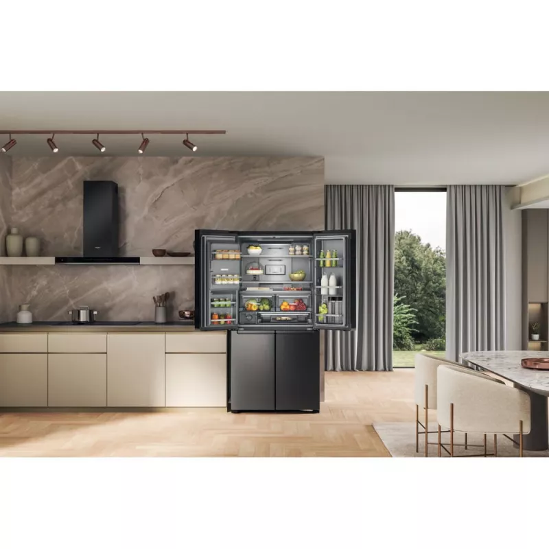 Frigorifero side-by-side Whirlpool WQ9I FO2BX EF a libera installazione 592 L nero