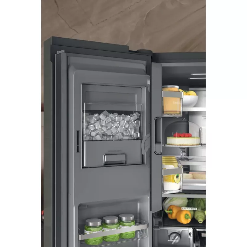 Frigorifero side-by-side Whirlpool WQ9I FO2BX EF a libera installazione 592 L nero