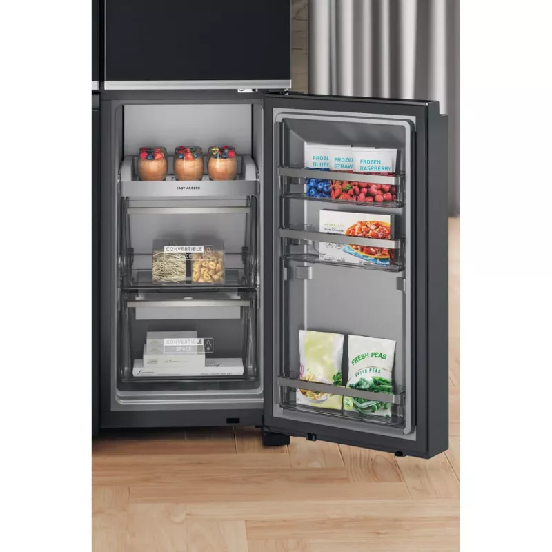 Frigorifero side-by-side Whirlpool WQ9I FO2BX EF a libera installazione 592 L nero