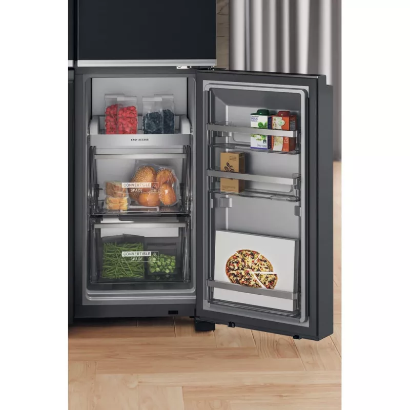 Frigorifero side-by-side Whirlpool WQ9I FO2BX EF a libera installazione 592 L nero