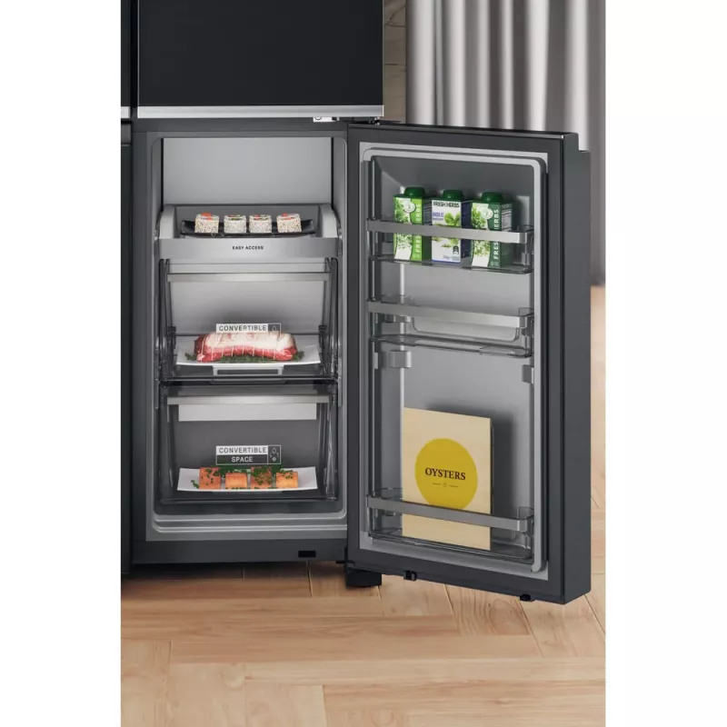 Frigorifero side-by-side Whirlpool WQ9I FO2BX EF a libera installazione 592 L nero