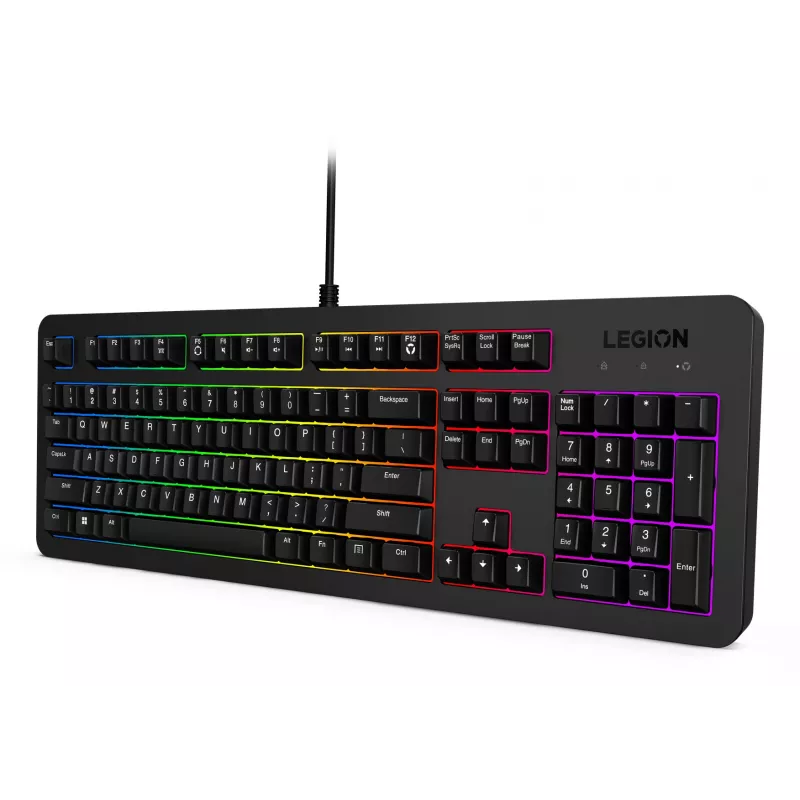 Tastiera e mouse Lenovo GX31N91913 inclusi gaming USB US inglese nero