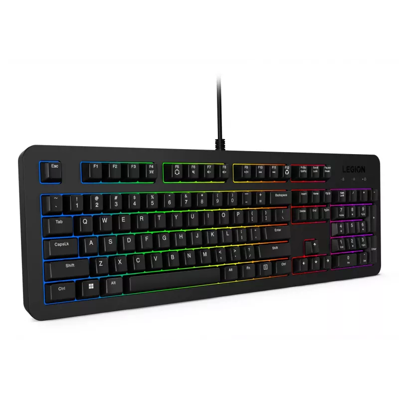 Tastiera e mouse Lenovo GX31N91913 inclusi gaming USB US inglese nero
