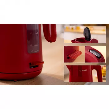 Bollitore Bosch TWK2M164 1,7 L 2400 W nero, grigio, rosso