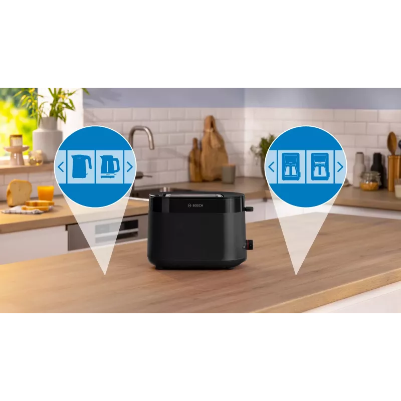Tostapane Bosch TAT2M123 6 2 fette 950 W nero