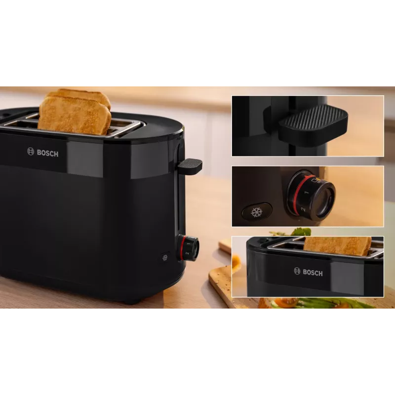 Tostapane Bosch TAT2M123 6 2 fette 950 W nero