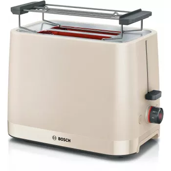 Tostapane Bosch Compact TAT3M127 – 2 slot beige corpo in plastica, design compatto