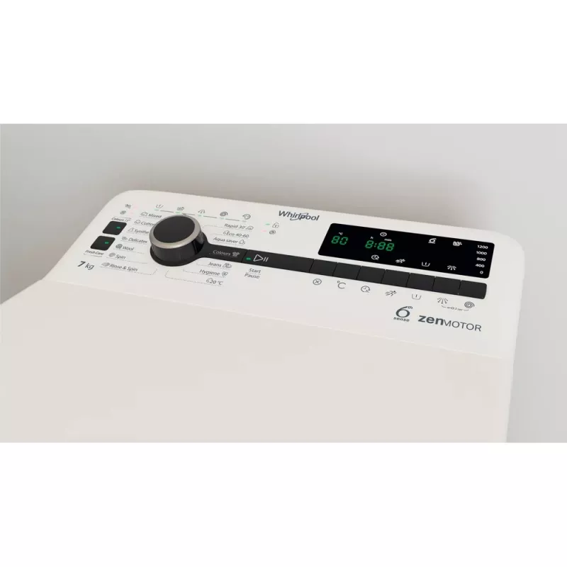 Whirlpool TDLRB 7232BS EU Lavatrice a carica dall'alto 7 kg 1151 giri/min Bianco