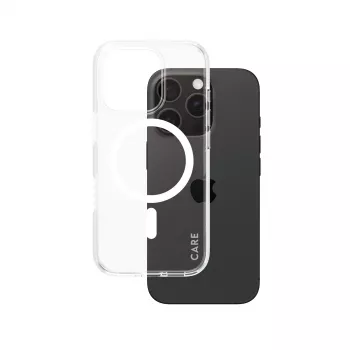 PanzerGlass CARE™ by ® Urban Combat custodia trasparente con MagSafe bianco iPhone 16 Pro