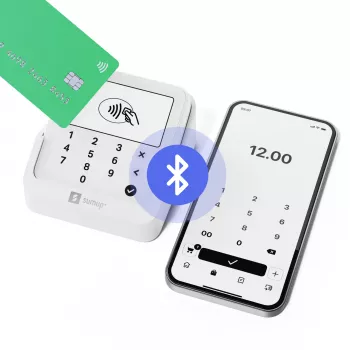 SumUp Solo Lite & Charging Station lettore di carte intelligente batteria ricaricabile bianco