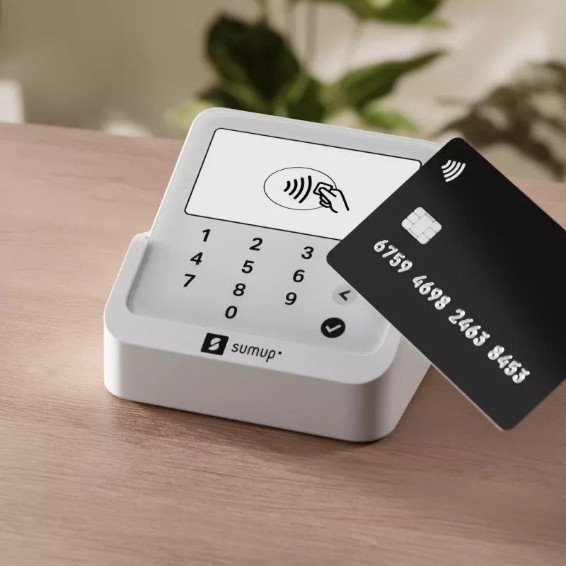 SumUp Solo Lite & Charging Station lettore di carte intelligente batteria ricaricabile bianco