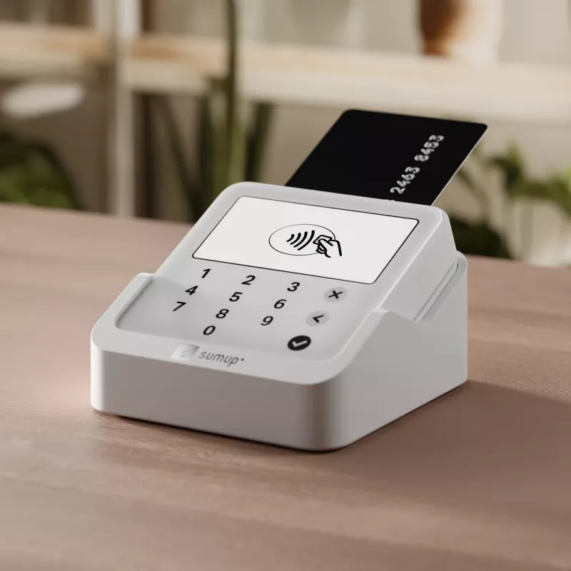 SumUp Solo Lite & Charging Station lettore di carte intelligente batteria ricaricabile bianco