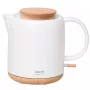 Bollitore elettrico Adler AD 1304 — 1 L, 1200 W, corpo in ceramica, coperchio a scatto, base girevole 360°, bianco