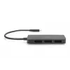 Digitus DS-45334 hub video MST a 3 porte, da USB-C a 3x DisplayPort, nero