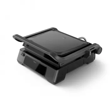 Philips serie 7000 griglia di contatto, nero, rettangolare, touch, 220 °C, coperchio pieghevole, coperchio di chiusura, 180°