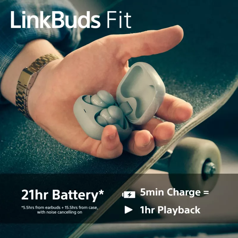 Cuffie wireless In-Ear Sony LinkBuds Fit WFLS910NB — Bluetooth, 20–20000 Hz, portata 10 m, 75 g, nero
