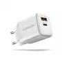 Caricabatterie per dispositivi mobili Axagon ACU-PQ20W universale bianco