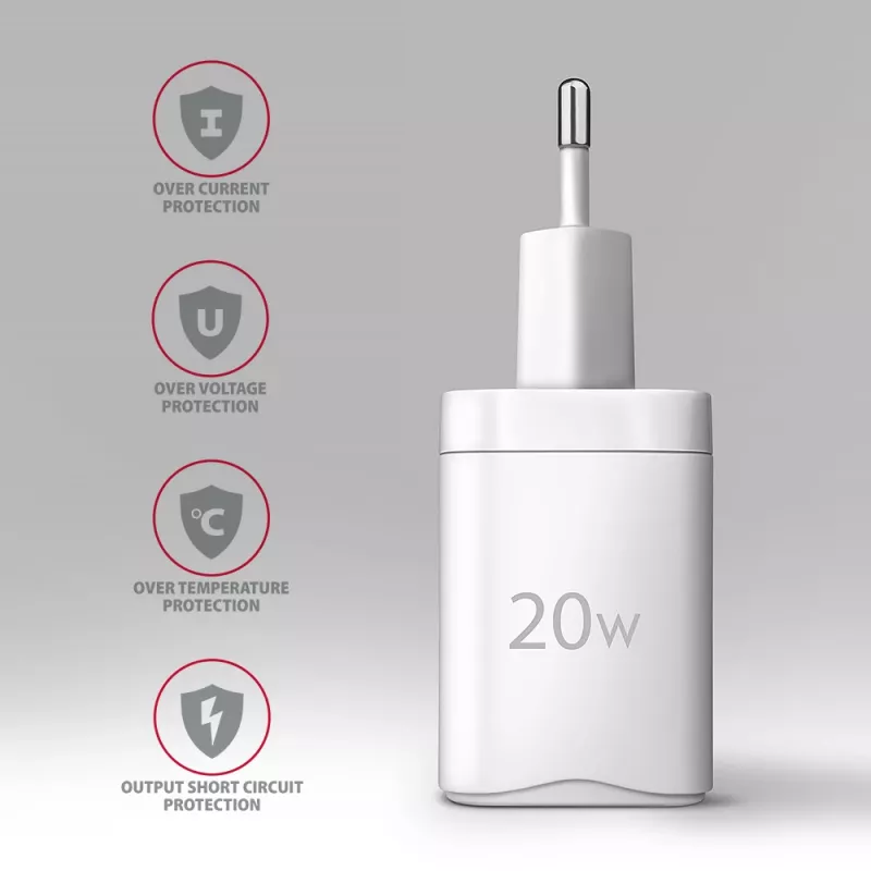 Caricabatterie per dispositivi mobili Axagon ACU-PQ20W universale bianco