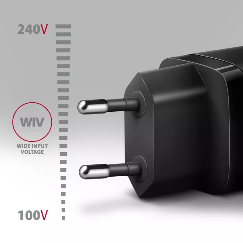 Axagon ACU-PQ30 PD3.0 & QC4+ 2 uscite caricabatterie da parete 30W