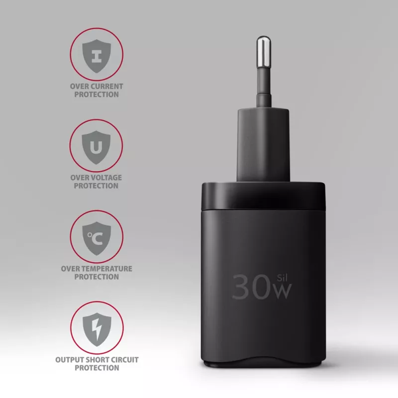 Axagon ACU-PQ30 PD3.0 & QC4+ 2 uscite caricabatterie da parete 30W