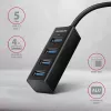 Axagon HUE-M1A hub mini 4x USB 3.2 Gen 1, metallo, cavo USB-A 20 cm