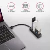 Axagon HUE-M1A hub mini 4x USB 3.2 Gen 1, metallo, cavo USB-A 20 cm