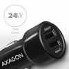 Axagon PWC-5V5 SMART caricabatterie auto 24W, 2x porta USB-A, 5V/2,4A + 5V/2,4A