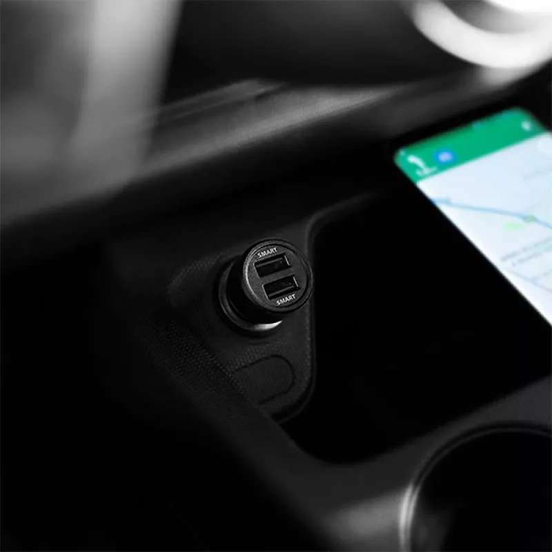 Axagon PWC-5V5 SMART caricabatterie auto 24W, 2x porta USB-A, 5V/2,4A + 5V/2,4A