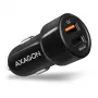 Caricabatterie per dispositivi mobili cellulare, smartphone, tablet, universale Axagon PWC-QC5 nero presa accendisigari ricarica rapida auto