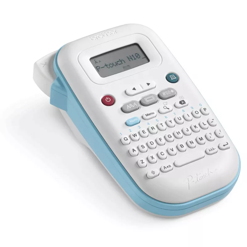 Etichettatrice Brother PT-N10 trasferimento termico — larghezza max. 12 mm, velocità di stampa 9 mm/s, LCD, a batteria