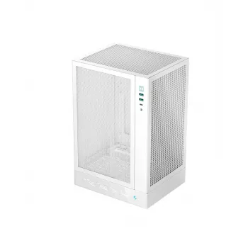 Case DeepCool R-CH170-WHNPI0D-G-1 bianco, Mini-ATX, display LED, GPU 305 mm, dissipatore CPU 172 mm