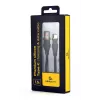 Cavo di ricarica e dati USB Type-C in silicone premium GEMBIRD, 1,5 m – nero