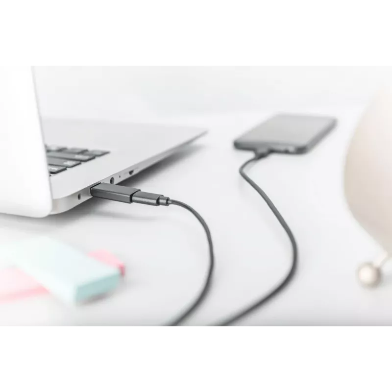 DIGITUS adattatore USB Type-C, Type-A a C M/F, 3A, 5GB, versione 3.0, nero