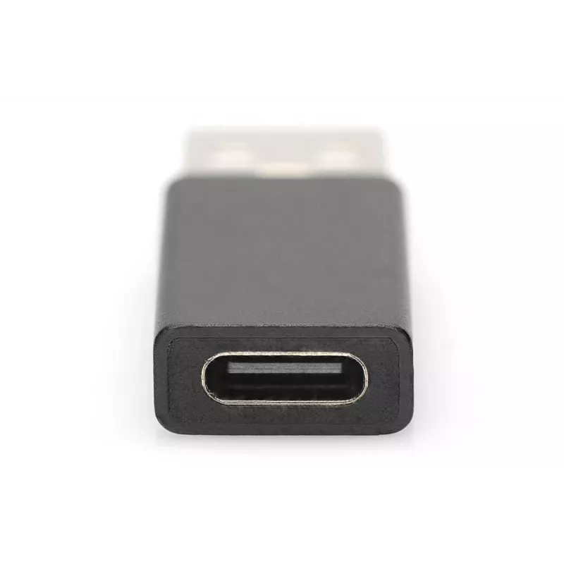 DIGITUS adattatore USB Type-C, Type-A a C M/F, 3A, 5GB, versione 3.0, nero