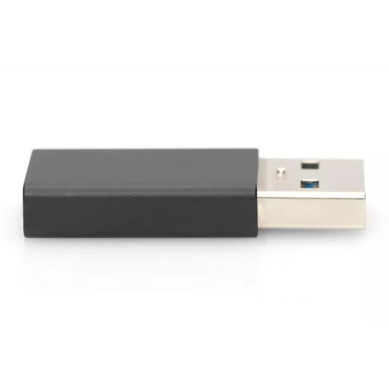 DIGITUS adattatore USB Type-C, Type-A a C M/F, 3A, 5GB, versione 3.0, nero