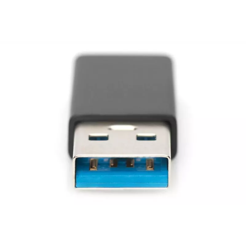 DIGITUS adattatore USB Type-C, Type-A a C M/F, 3A, 5GB, versione 3.0, nero