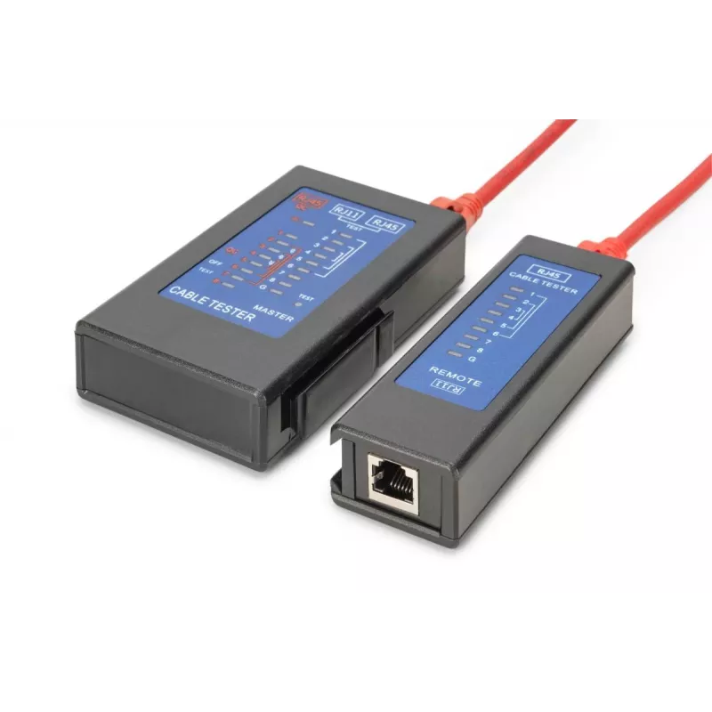 DIGITUS tester cavi - tester unilaterale tester PoE con valigetta