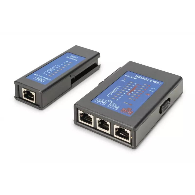 DIGITUS tester cavi - tester unilaterale tester PoE con valigetta