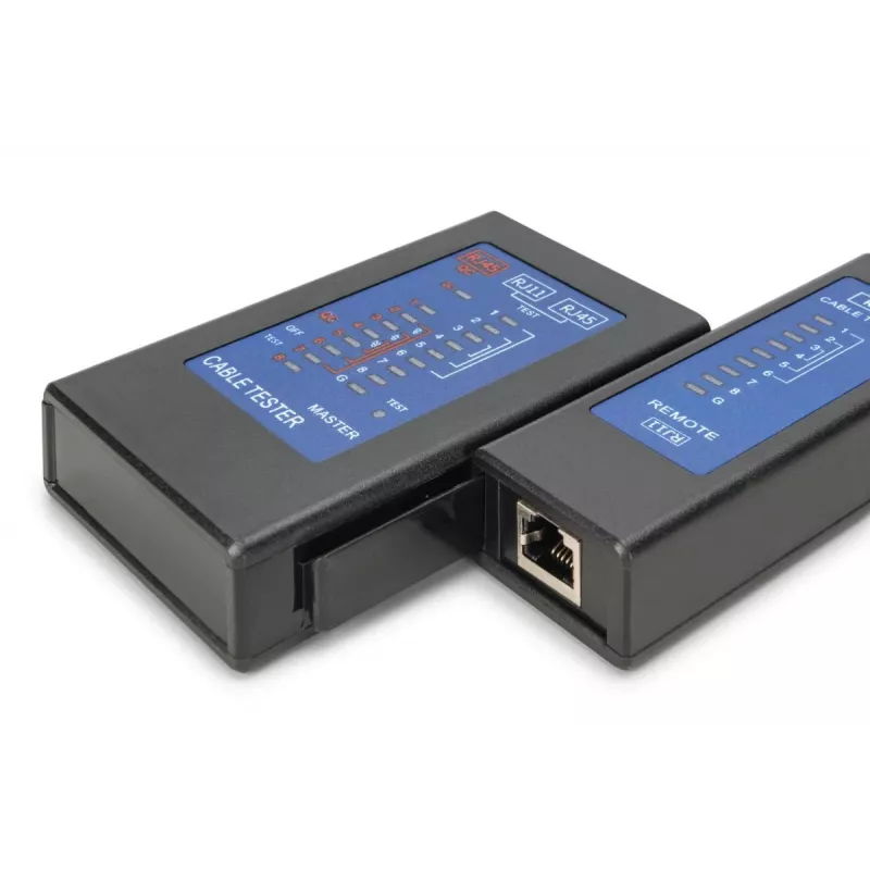 DIGITUS tester cavi - tester unilaterale tester PoE con valigetta
