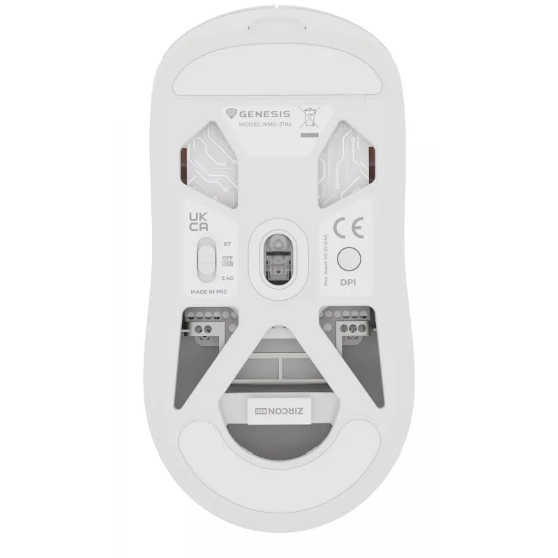GENESIS NMG-2194 mouse gaming ambidestro Bluetooth + USB Type-C ottico 26000 DPI
